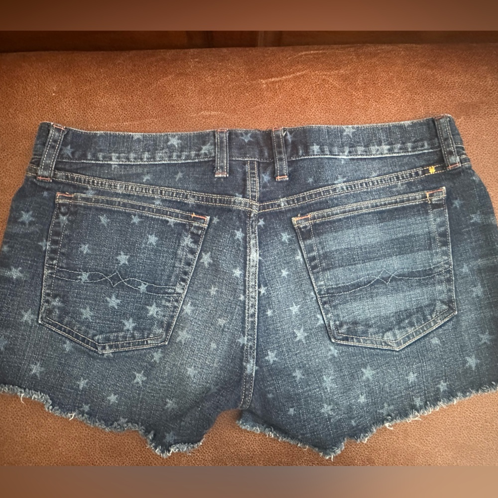 Women’s Lucky Brand Stars and Stripe jean shorts size 29 - Picture 2 of 5